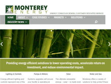 Tablet Screenshot of montereyenergy.com